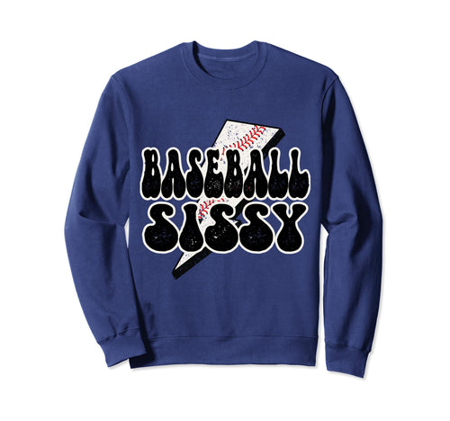 Baseball Bonus Sister Trendy Lightning Sweatshirt - Graphic Print Unisex - T-Shirt, Sweatshirt, Hoodie