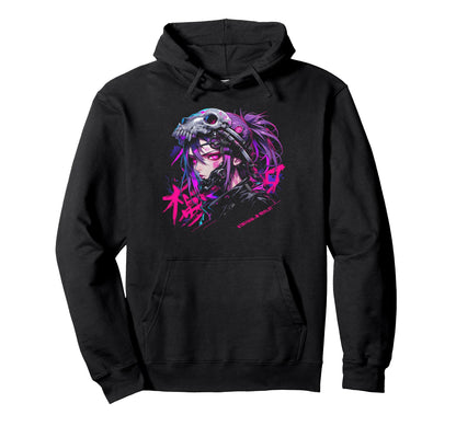 Goth Grunge Demon Anime Waifu Hoodie - Casual Everyday Wear for Adults - T-Shirt, Sweatshirt, Hoodie