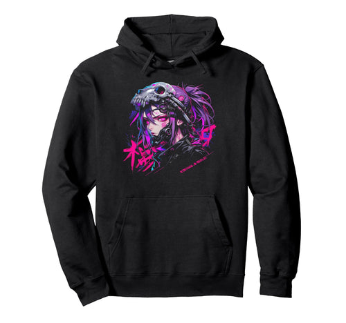Goth Grunge Demon Anime Waifu Hoodie - Casual Everyday Wear for Adults - T-Shirt, Sweatshirt, Hoodie