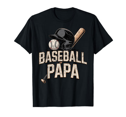 Baseball Papa Father Player Coach Fan T-Shirt - Fun Novelty Design Unisex - T-Shirt, Sweatshirt, Hoodie