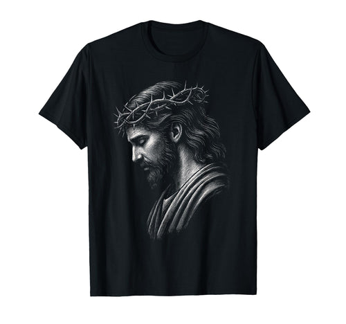 Jesus Face 90S Grunge Jesus Christ T-Shirt - Casual Everyday Wear Unisex - T-Shirt, Sweatshirt, Hoodie