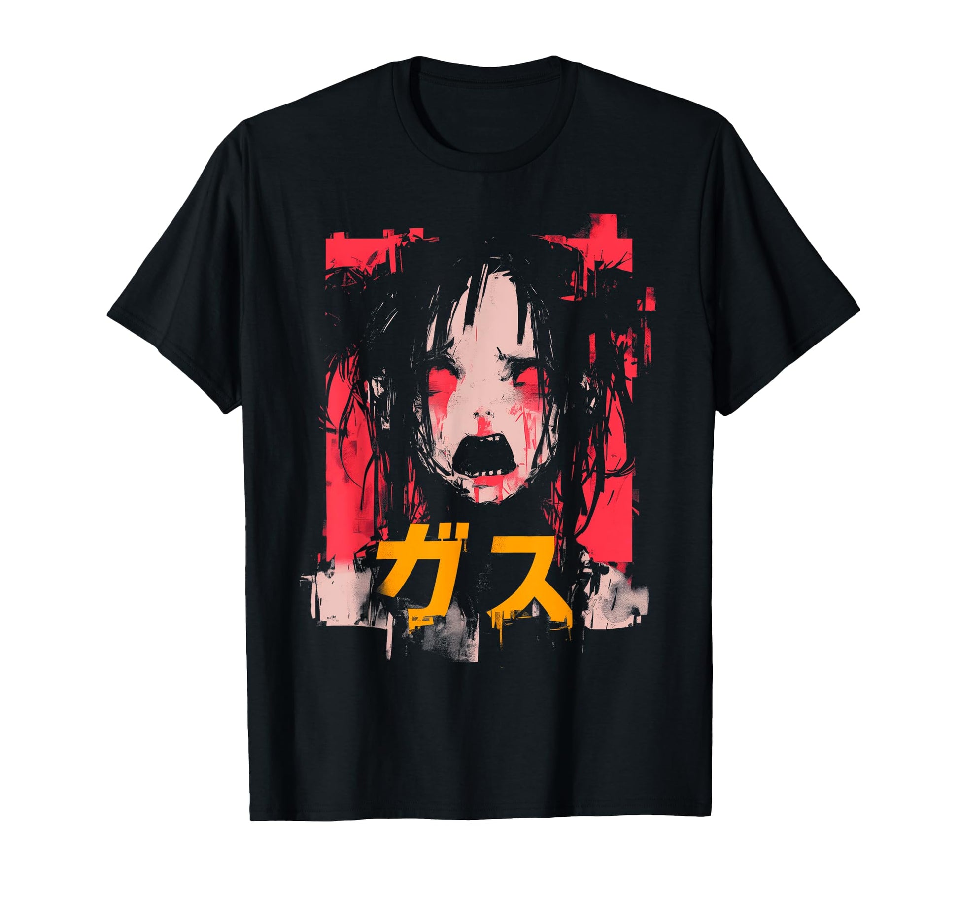 Goth Grunge Demon Anime Waifu Horror T-Shirt - Unique Graphic for Adults - T-Shirt, Sweatshirt, Hoodie
