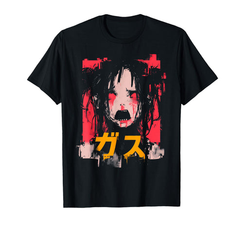 Goth Grunge Demon Anime Waifu Horror T-Shirt - Unique Graphic for Adults - T-Shirt, Sweatshirt, Hoodie