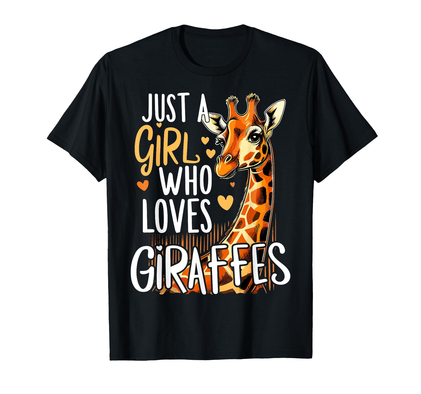 Giraffe Animal Just Who Loves T-Shirt - Casual Everyday Wear Men Women - T-Shirt, Sweatshirt, Hoodie