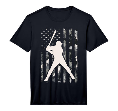 Baseball Usa Flag Camo Baseball Flag T-Shirt - Custom Art Print Unisex - T-Shirt, Sweatshirt, Hoodie