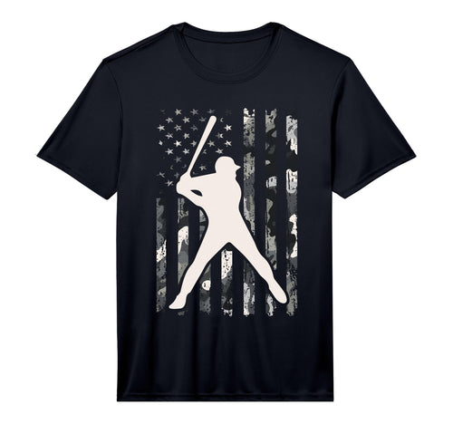 Baseball Usa Flag Camo Baseball Flag T-Shirt - Custom Art Print Unisex - T-Shirt, Sweatshirt, Hoodie