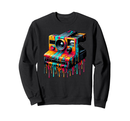 Camera Photographer Photography Sweatshirt - Minimalist Print for Adults - T-Shirt, Sweatshirt, Hoodie