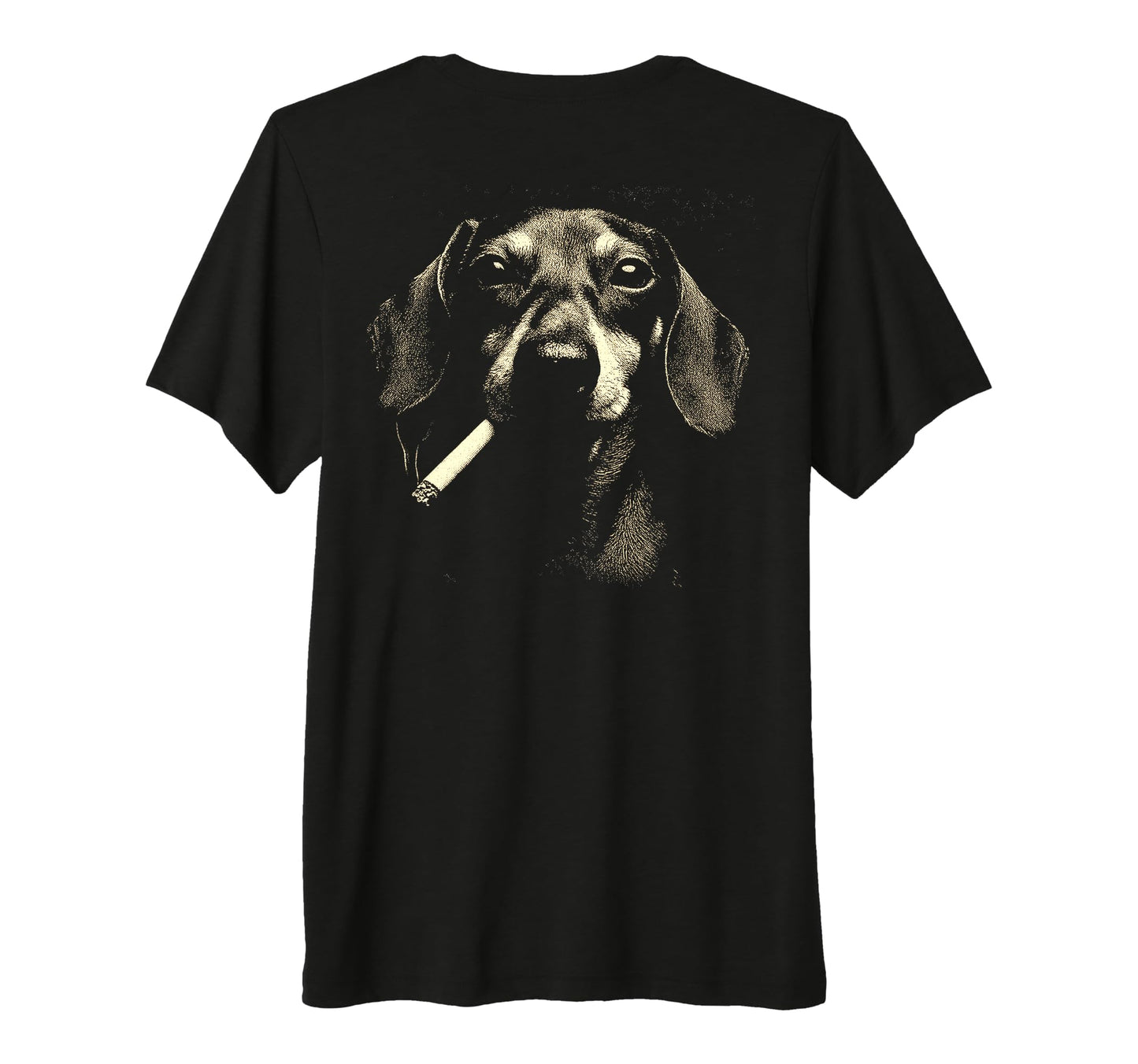 Dachshund Smoking Cigarette Grunge Meme T-Shirt - Unique Graphic Men Women - T-Shirt, Sweatshirt, Hoodie