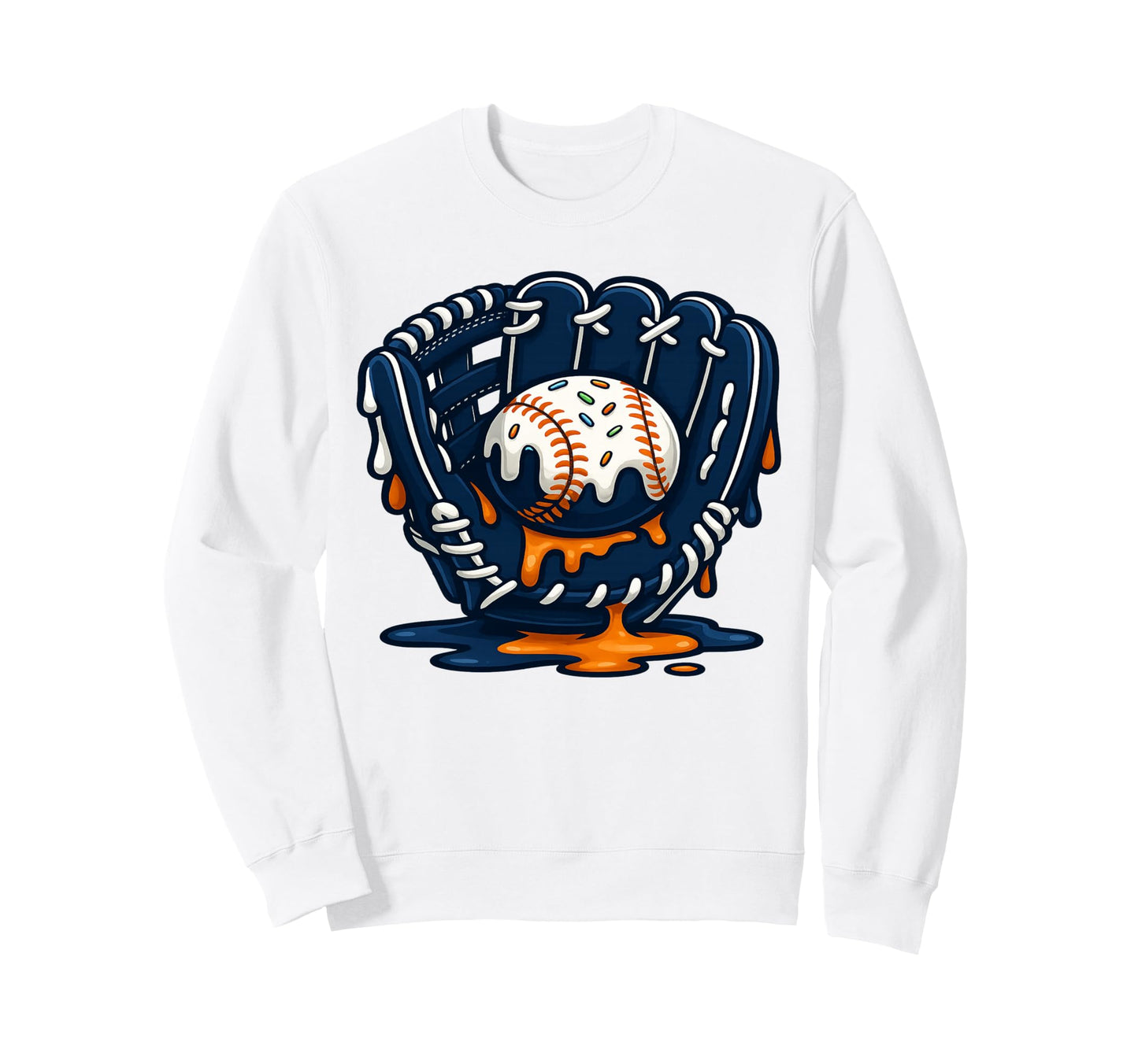 Baseball Drip Team And Ice Cream Sweatshirt - Custom Art Print Men Women - T-Shirt, Sweatshirt, Hoodie