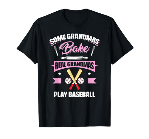 Some Grandmas Bake Real Grandmas Play T-Shirt - Minimalist Print Unisex - T-Shirt, Sweatshirt, Hoodie