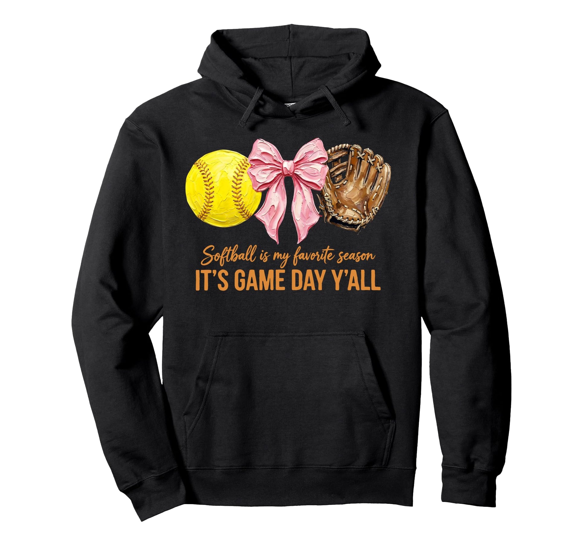 Softball Is My Favorite Season Hoodie - Minimalist Print Men Women - T-Shirt, Sweatshirt, Hoodie
