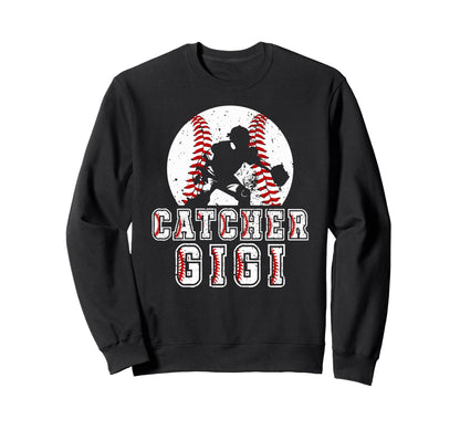 Baseball Catcher Gigi Baseball Sweatshirt - Unique Graphic for Adults - T-Shirt, Sweatshirt, Hoodie