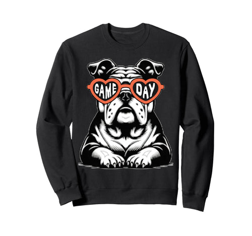 Bulldog Mascot Sports Fan Sweatshirt - Aesthetic Graphic for Adults - T-Shirt, Sweatshirt, Hoodie