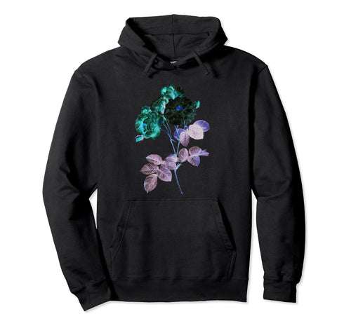 Vaporwave Aesthetic Rose Flower Hoodie - Trendy Graphic for Adults - T-Shirt, Sweatshirt, Hoodie