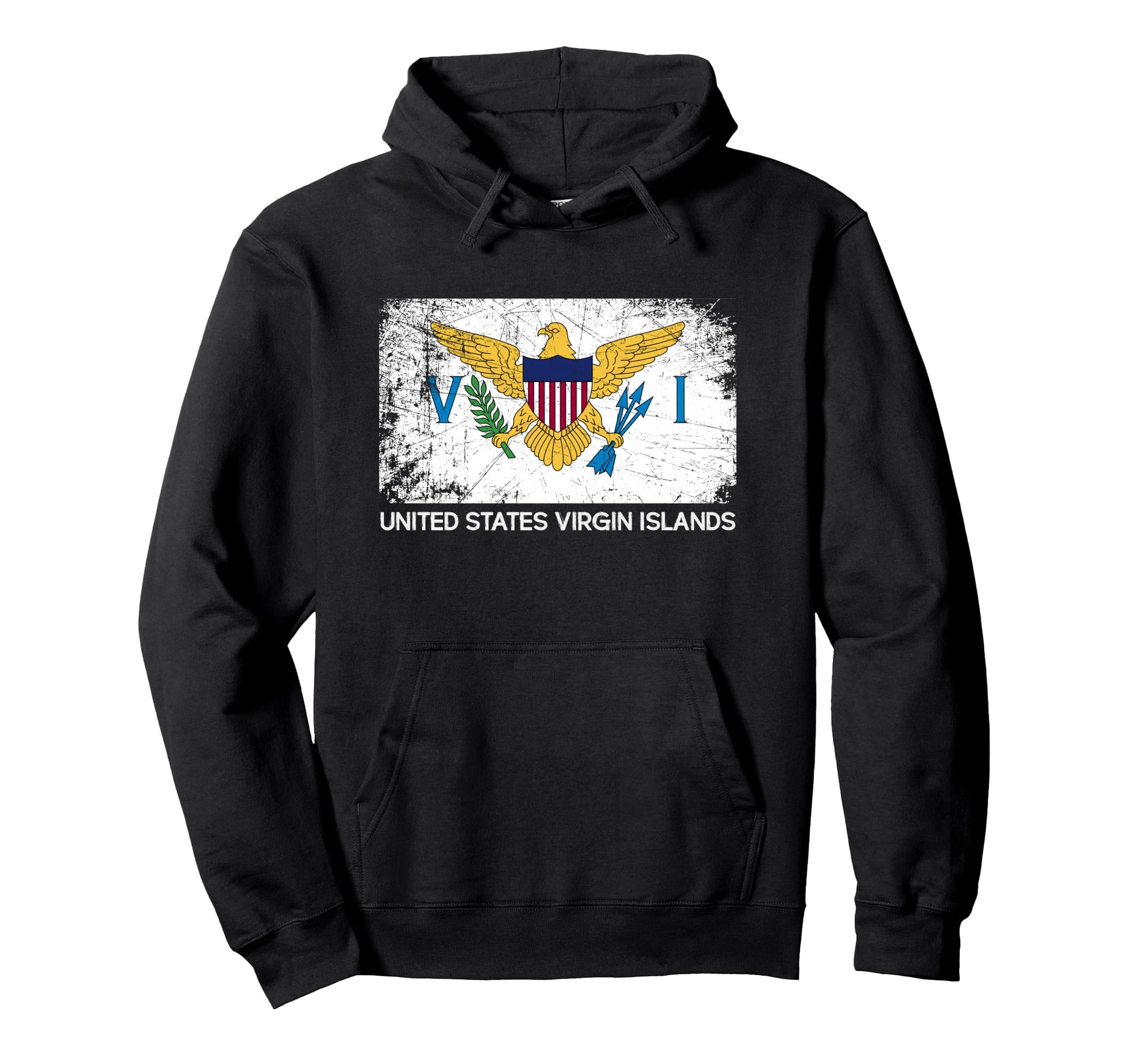 Usvi Flag Made U S Virgin Islands Gift Hoodie - Streetwear Style for Adults - T-Shirt, Sweatshirt, Hoodie