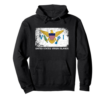 Usvi Flag Made U S Virgin Islands Gift Hoodie - Streetwear Style for Adults - T-Shirt, Sweatshirt, Hoodie