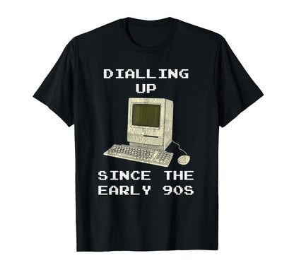 90S Nostalgia Dial Up Computer T-Shirt - Aesthetic Graphic for Adults - T-Shirt, Sweatshirt, Hoodie