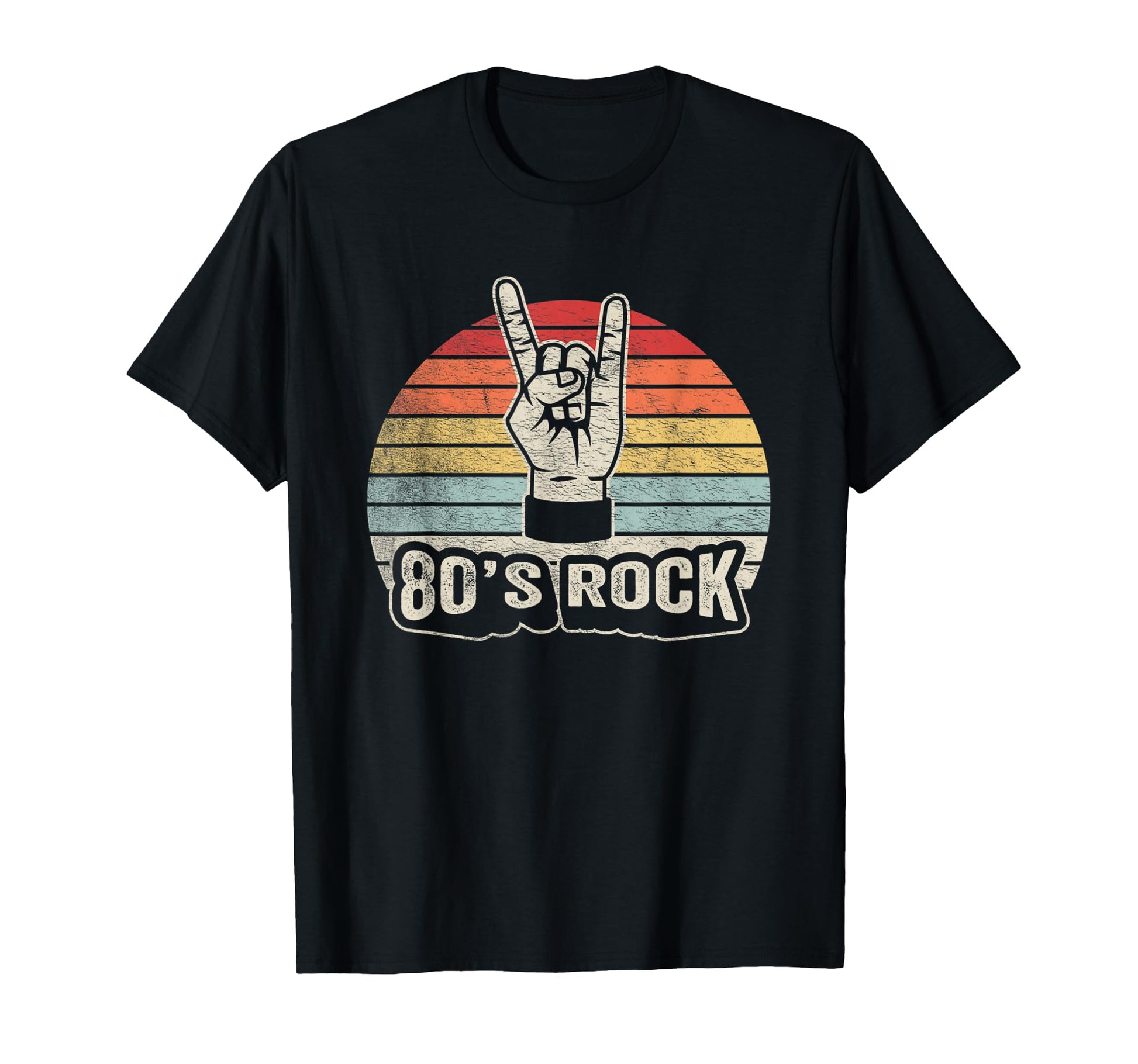 80S Rock Nostalgia Hand Symbol T-Shirt - Aesthetic Graphic Men Women - T-Shirt, Sweatshirt, Hoodie