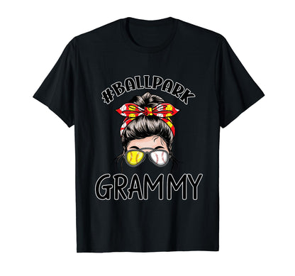 Baseball Grammy Ballpark Grandma T-Shirt - Trendy Graphic for Adults - T-Shirt, Sweatshirt, Hoodie