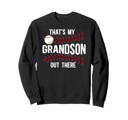 Proud Baseball Grandpa Baseball Sweatshirt - Minimalist Print for Adults - T-Shirt, Sweatshirt, Hoodie