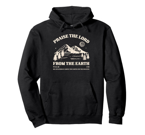 Boho Christian Fall Camping Psalm Hoodie - Custom Art Print Men Women - T-Shirt, Sweatshirt, Hoodie