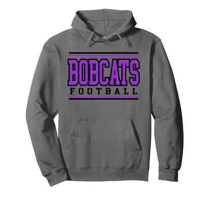 Bobcats Football Mom Game Day School Hoodie - Fun Novelty Design Men Women - T-Shirt, Sweatshirt, Hoodie