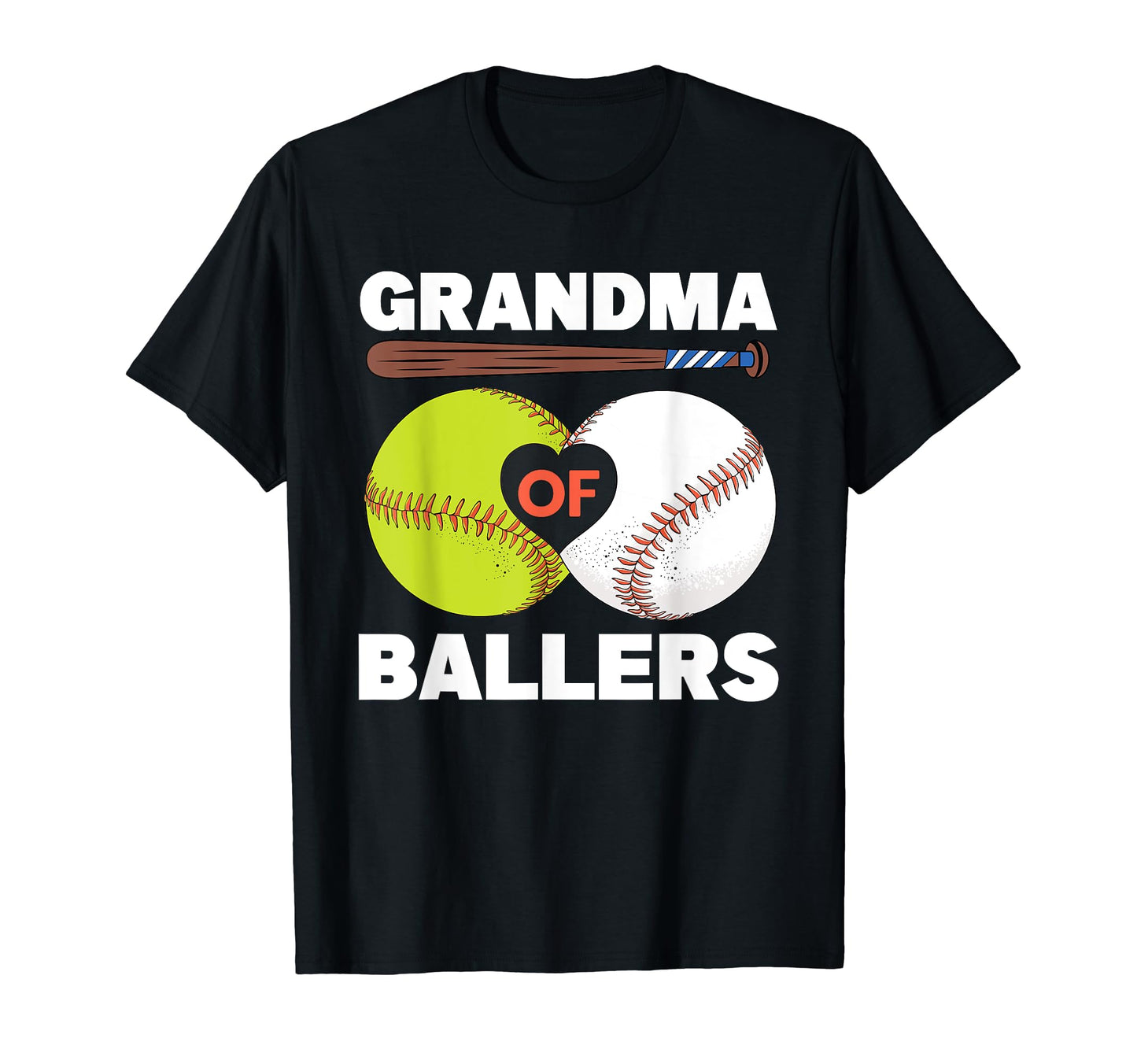 Grandma Ballers Funny Baseball T-Shirt - Streetwear Style for Adults - T-Shirt, Sweatshirt, Hoodie