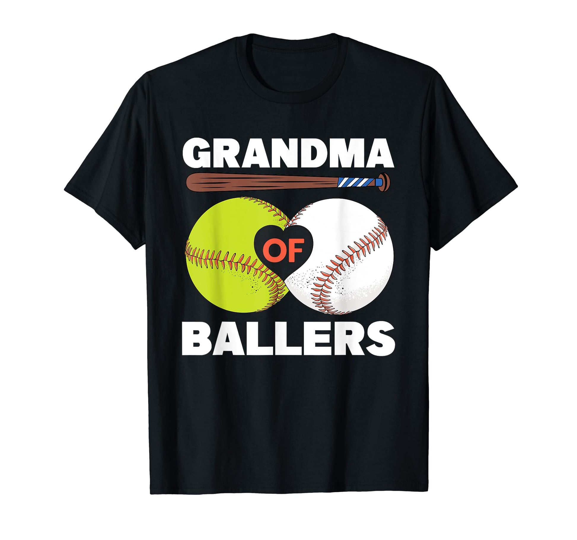 Grandma Ballers Funny Baseball T-Shirt - Streetwear Style for Adults - T-Shirt, Sweatshirt, Hoodie