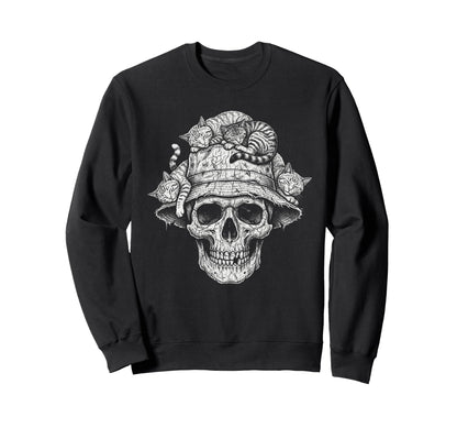 Skull Cat Skeleton Kitty Kitten Sweatshirt - Streetwear Style for Adults - T-Shirt, Sweatshirt, Hoodie