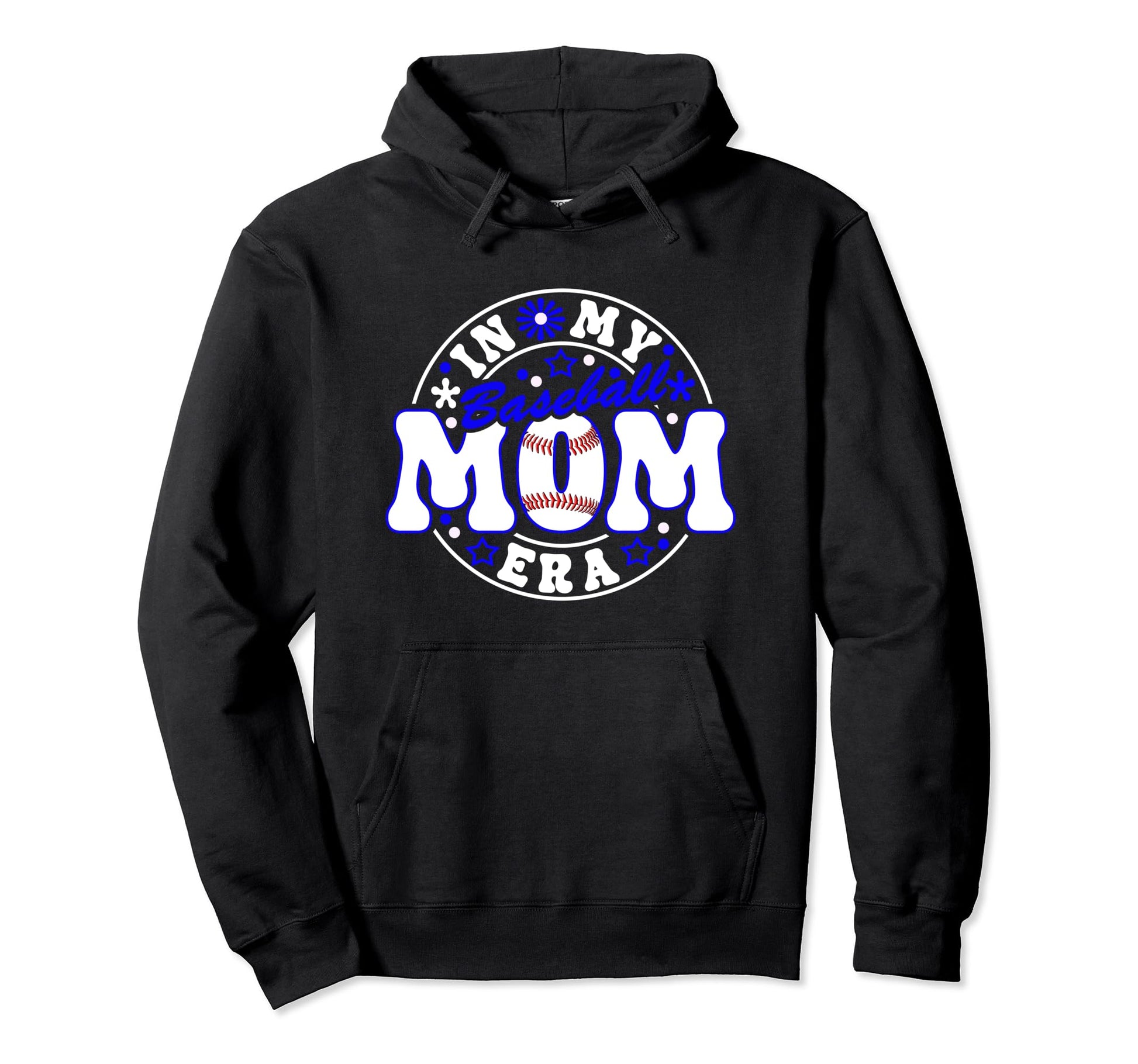Baseball Mom Era Player Mother Game Hoodie - Fun Novelty Design Men Women - T-Shirt, Sweatshirt, Hoodie