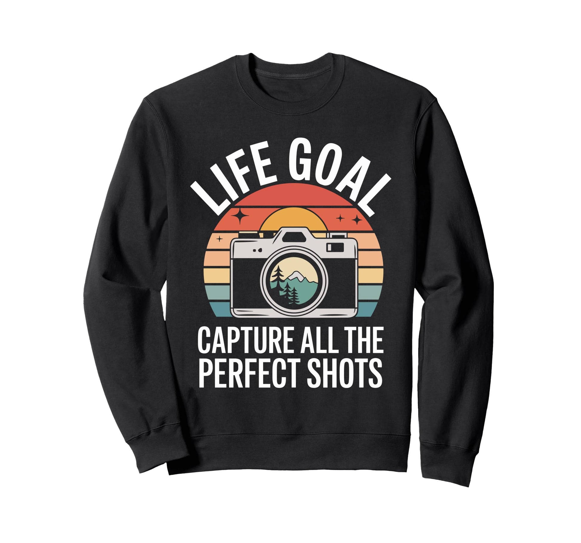 Photographer Camera Funny Photography Sweatshirt - Trendy Graphic Men Women - T-Shirt, Sweatshirt, Hoodie