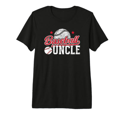 Mens Baseball Uncle Best Uncle Baseball T-Shirt - Minimalist Print Unisex - T-Shirt, Sweatshirt, Hoodie