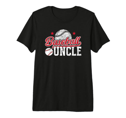 Mens Baseball Uncle Best Uncle Baseball T-Shirt - Minimalist Print Unisex - T-Shirt, Sweatshirt, Hoodie