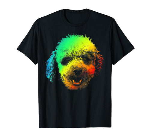Tea Cup Poodle Colorful Rainbow T-Shirt - Trendy Graphic Unisex - T-Shirt, Sweatshirt, Hoodie