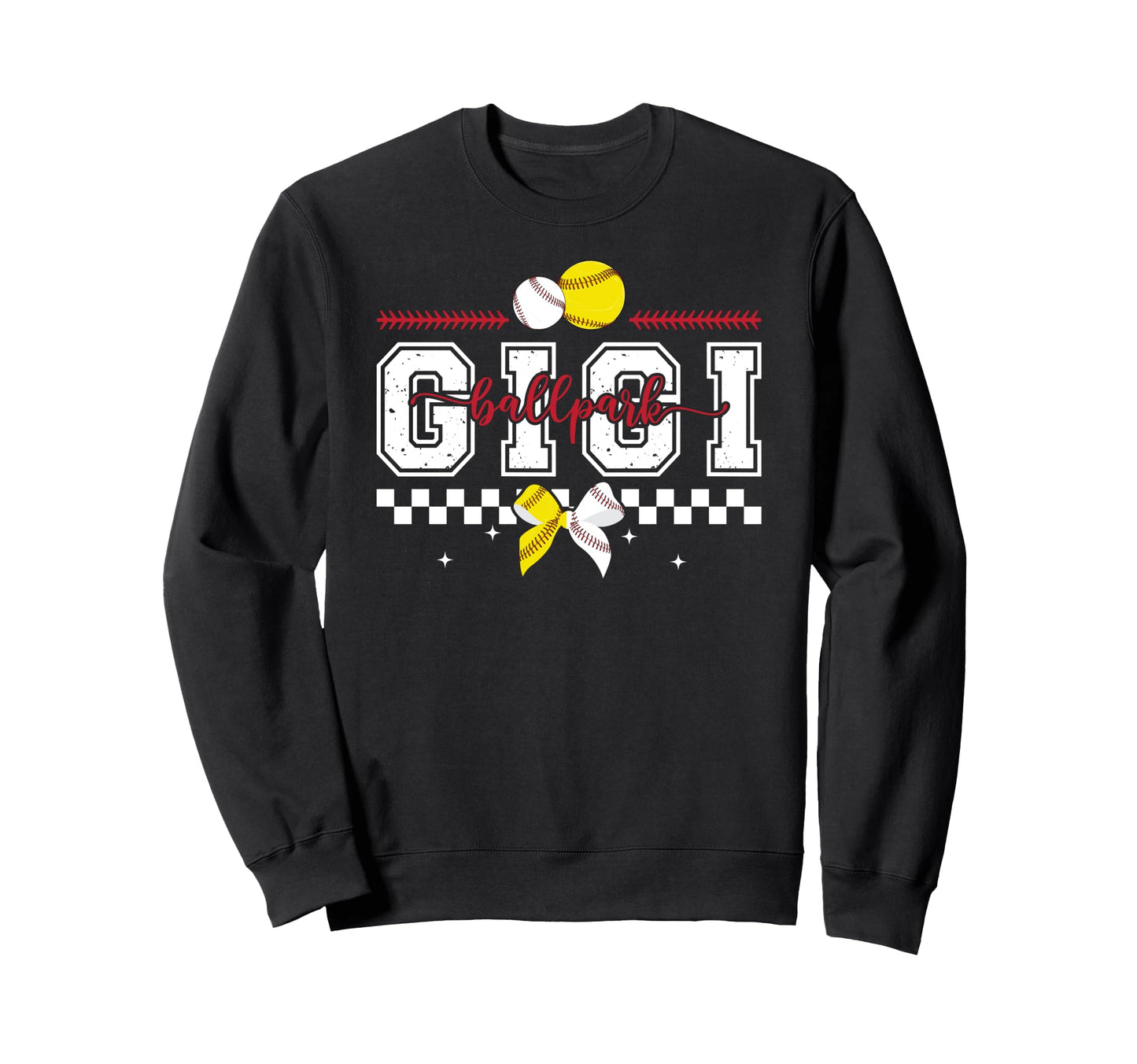 Ballpark Gigi Grandma Baseball Sweatshirt - Novelty Apparel Men Women - T-Shirt, Sweatshirt, Hoodie