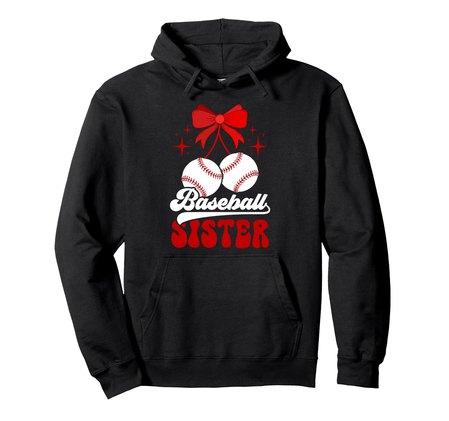 Baseball Sister Coquette Baseball Players Hoodie - Streetwear Style Unisex - T-Shirt, Sweatshirt, Hoodie