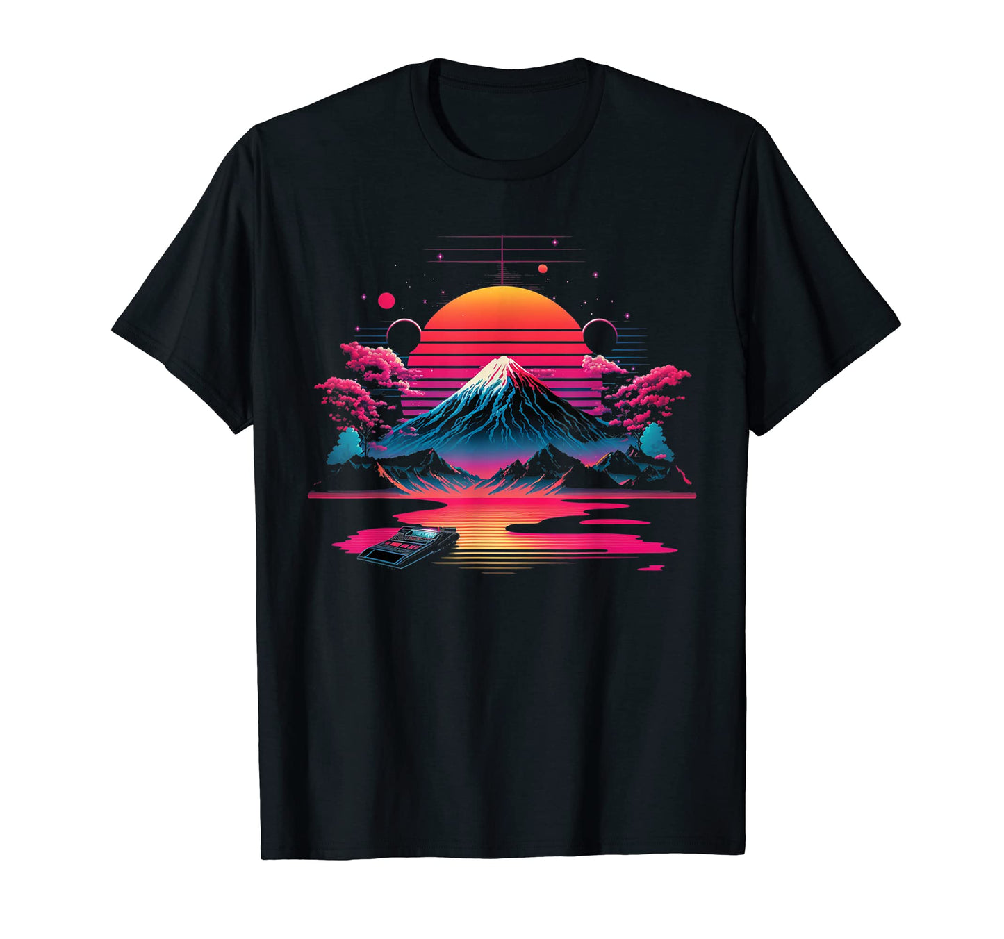 Mt Fuji Japan Art Vaporwave Aesthetic T-Shirt - Trendy Graphic Men Women - T-Shirt, Sweatshirt, Hoodie