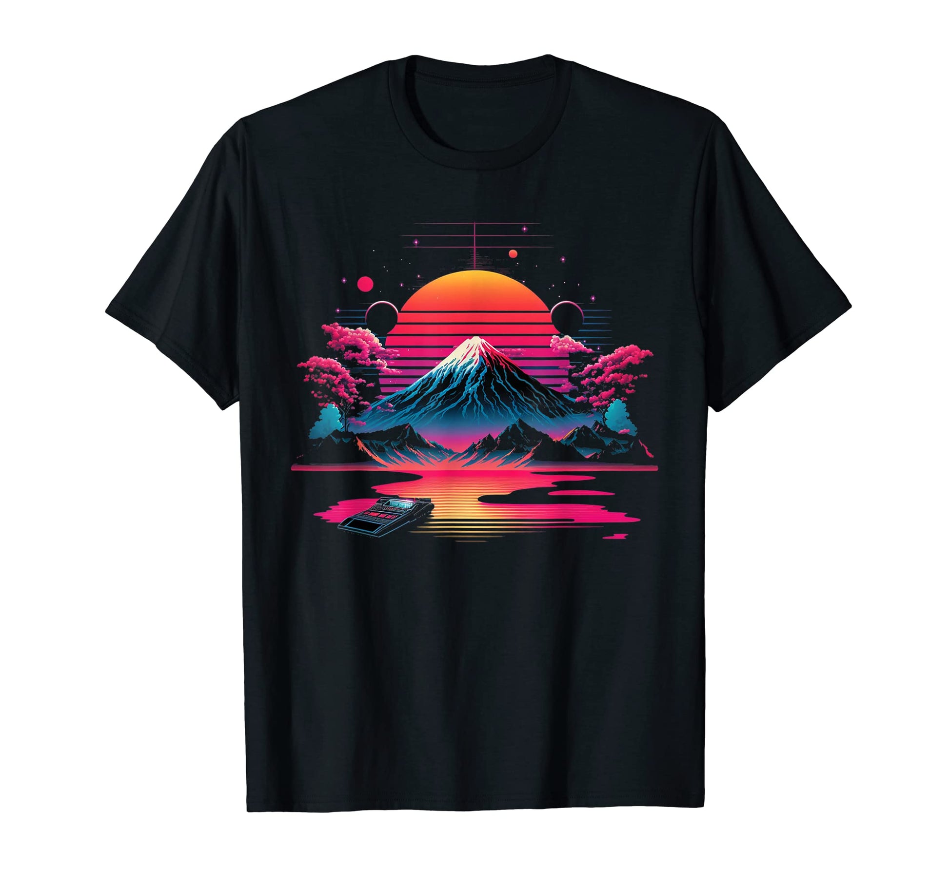 Mt Fuji Japan Art Vaporwave Aesthetic T-Shirt - Trendy Graphic Men Women - T-Shirt, Sweatshirt, Hoodie