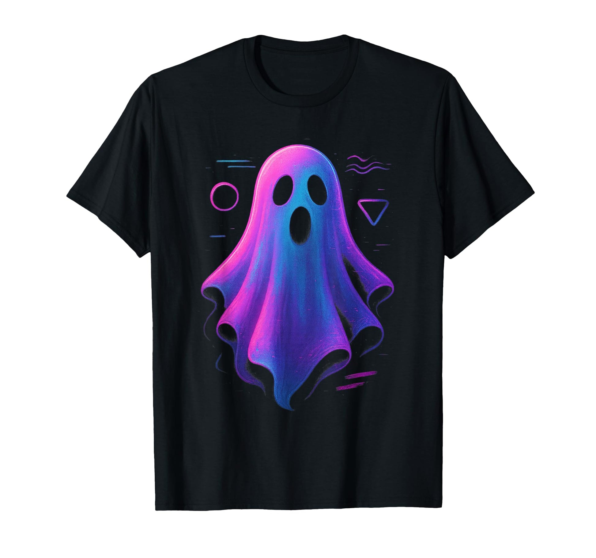 90S Halloween Ghost Vaporwave Aesthetic T-Shirt - Graphic Print for Adults - T-Shirt, Sweatshirt, Hoodie