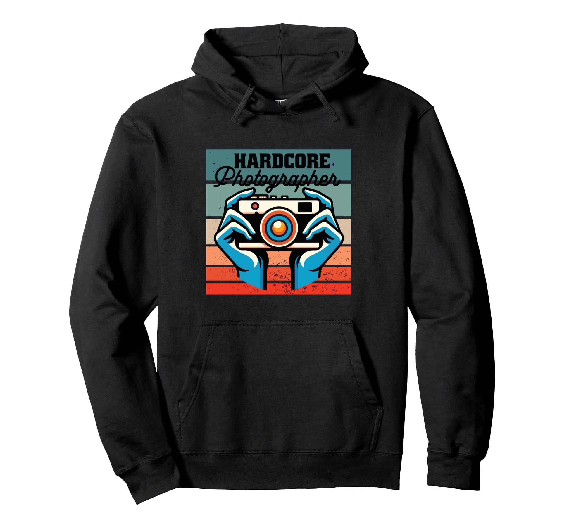 Photographer Camera Hands Lens Camera Hoodie - Graphic Print Men Women - T-Shirt, Sweatshirt, Hoodie
