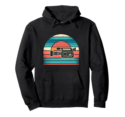 Video Camera Sunset Hoodie - Streetwear Style for Adults - T-Shirt, Sweatshirt, Hoodie