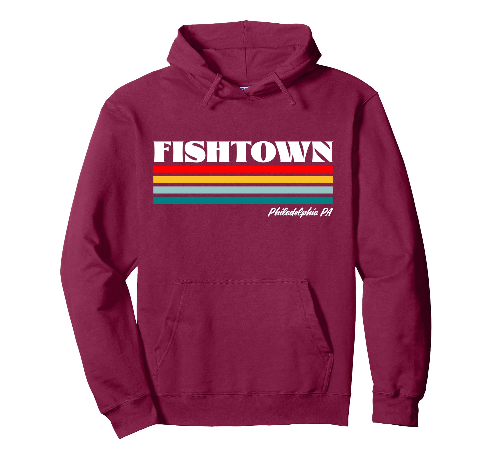 Fishtown Philadelphia Pa Rainbow Hoodie - Aesthetic Graphic for Adults - T-Shirt, Sweatshirt, Hoodie