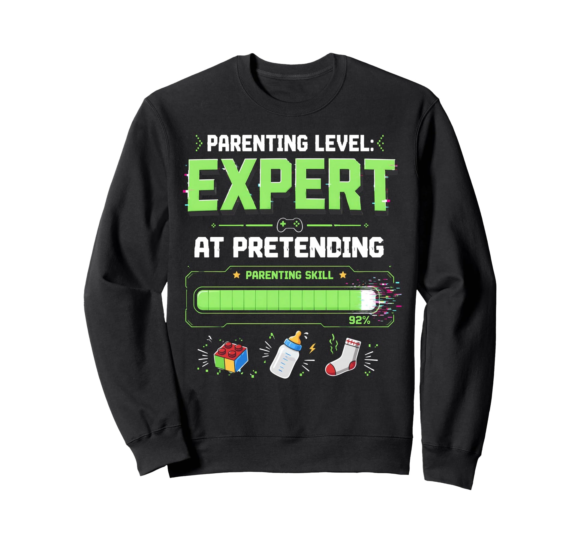 Parenting Level Expert Pretending Sweatshirt - Custom Art Print for Adults - T-Shirt, Sweatshirt, Hoodie