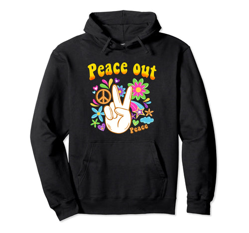 Hippie Peace Free Spirit Hippy Hipie Hoodie - Graphic Print for Adults - T-Shirt, Sweatshirt, Hoodie
