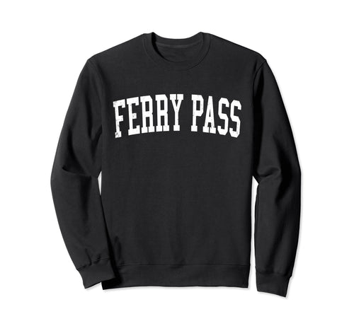 Ferry Pass Fl Distressed White Sweatshirt - Streetwear Style Men Women - T-Shirt, Sweatshirt, Hoodie
