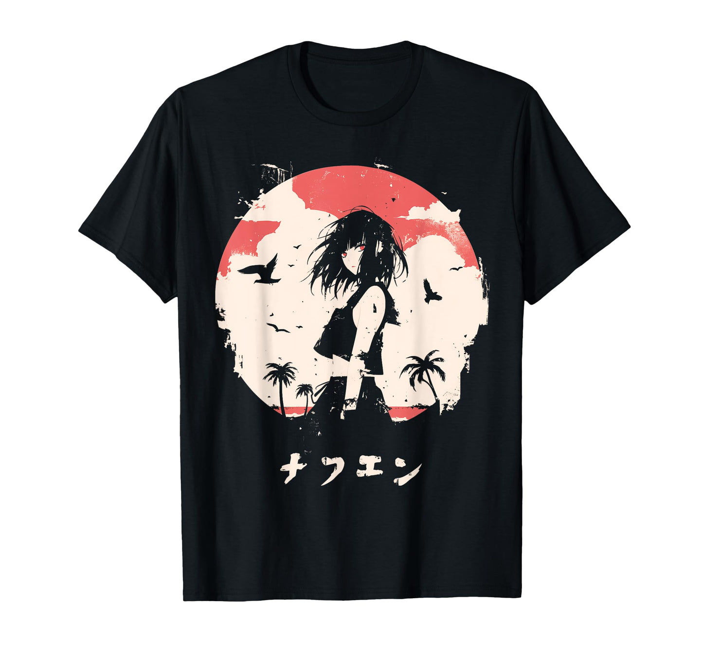 Goth Grunge Demon Anime Waifu T-Shirt - Fun Novelty Design Men Women - T-Shirt, Sweatshirt, Hoodie