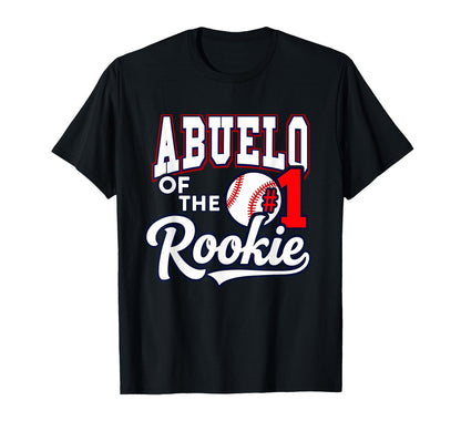 Grandpa Abuelo Number 1 Rookie Baseball T-Shirt - Graphic Print for Adults - T-Shirt, Sweatshirt, Hoodie
