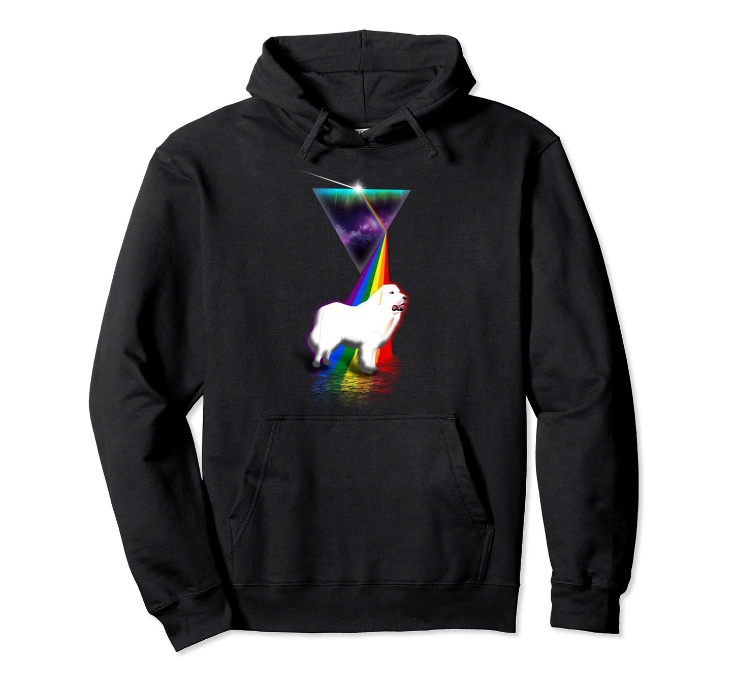 Prism Great Pyrenees Hoodie - Casual Everyday Wear Men Women - T-Shirt, Sweatshirt, Hoodie
