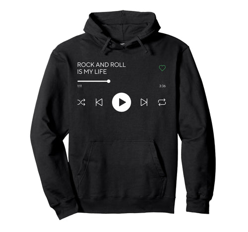 Rock N Roll Heavy Metal Punk Music Hoodie - Fun Novelty Design Men Women - T-Shirt, Sweatshirt, Hoodie
