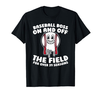 39Th Birthday Baseballer Sport Team T-Shirt - Trendy Graphic Men Women - T-Shirt, Sweatshirt, Hoodie